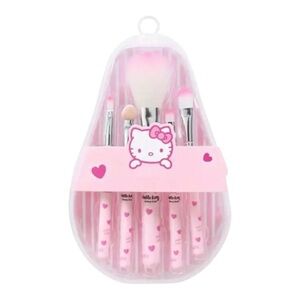 Hello Kitty Makeup Brush Set - Pink, Yellow or Blue (Pick One)